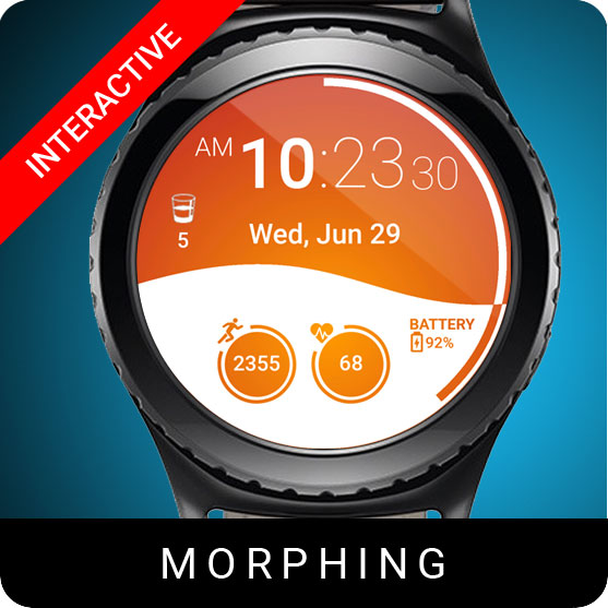 Morphing Watch Face for Samsung Gear S2 / Gear S3 / Galaxy Watch
