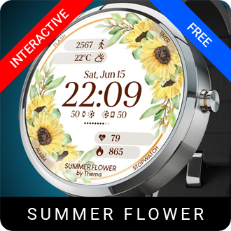 Summer Flower Watch Face